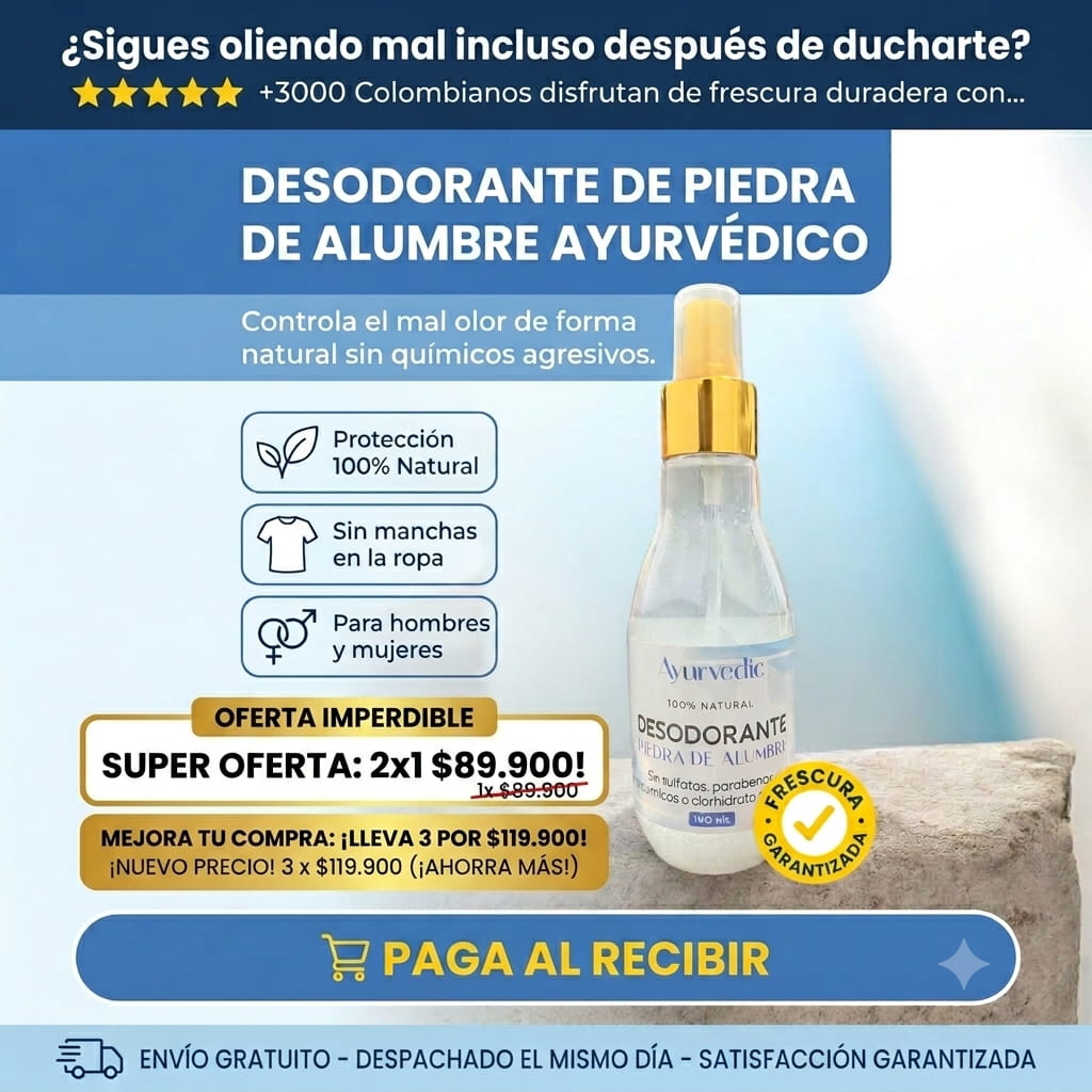 DESODORANTE DE PIEDRA DE ALUMBRE + OBSEQUIO