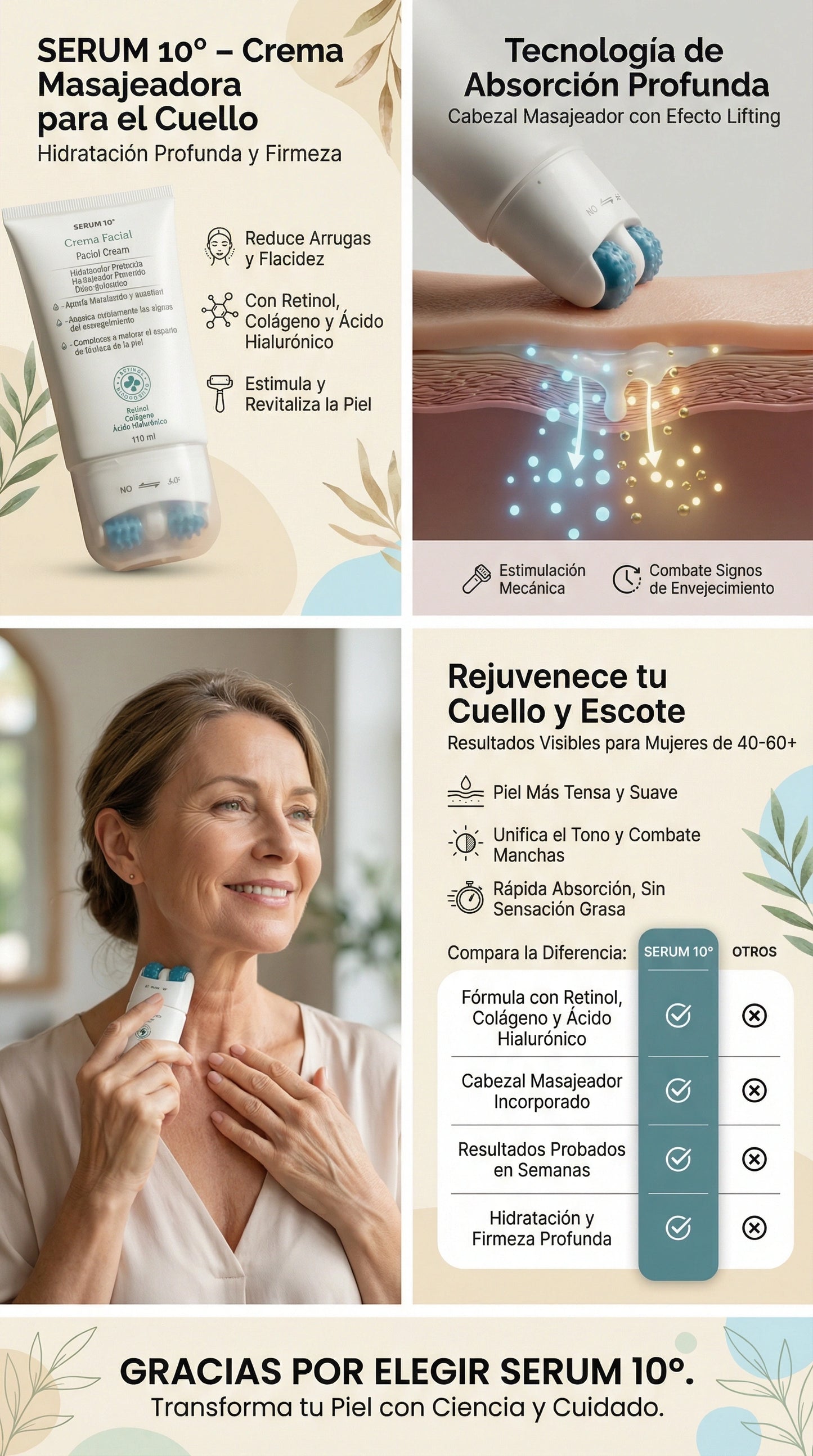 CREMA REAFIRMANTE SERUM 10