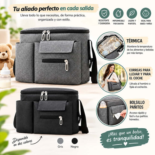 Pañalera de coche + chupo de fruta