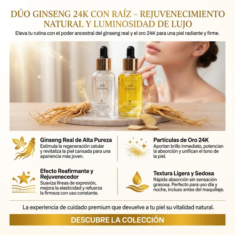 GoldenLift 24K – Ritual Imperial Ginseng + OBSEQUIO + ENVÍO GRATIS